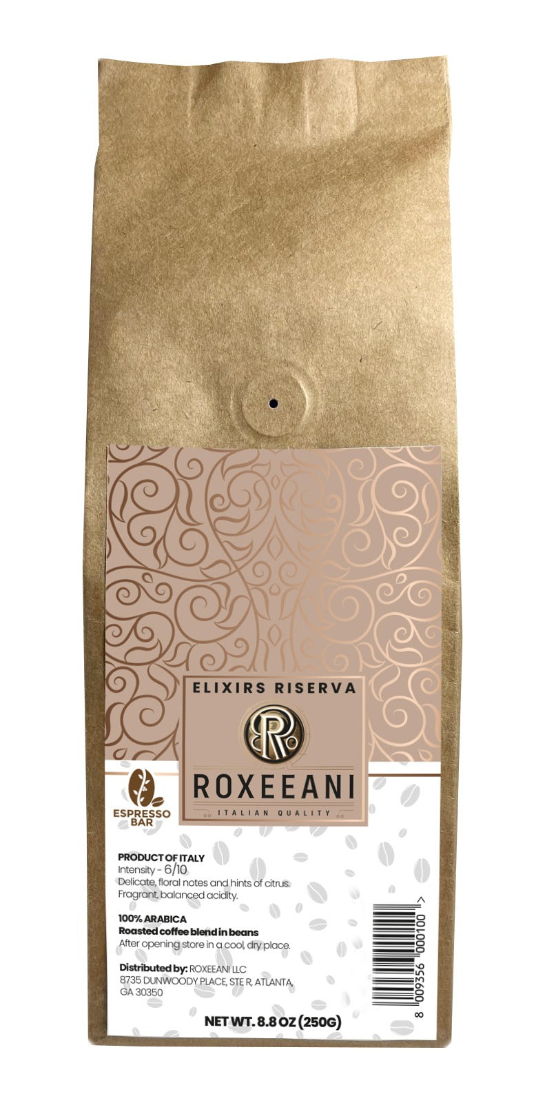 Italian Coffee in beans Elixirs Riserva